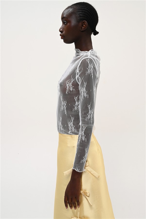 BOOM 011 LACE TOP WHITE